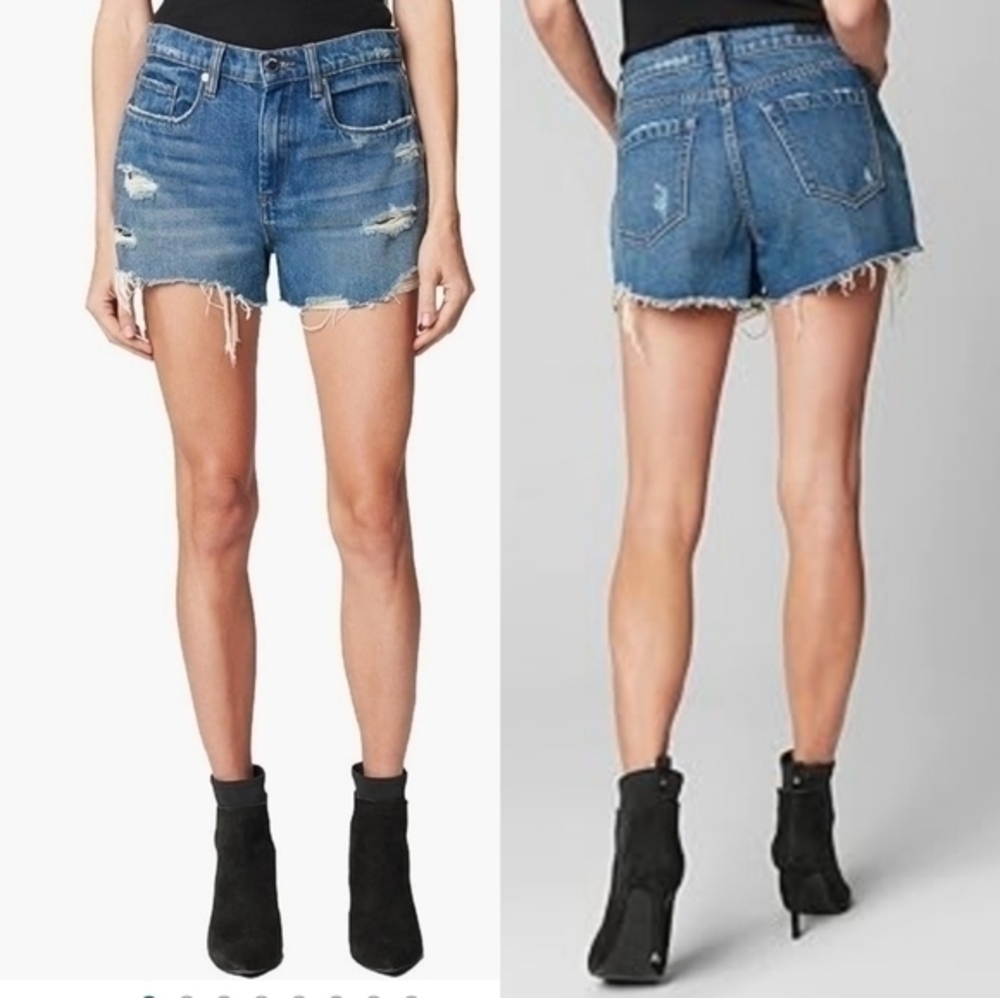 Blanknyc The Barrow Vintage High-rise Shorts in Medium Wash